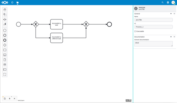 Nextcloud BPMN Modeler